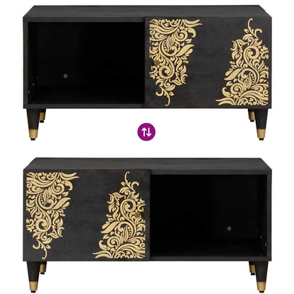 Tavolino da salotto Nero 80 x 50 x 40 cm