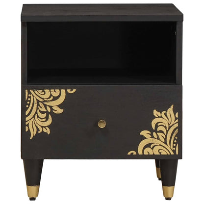 Armadio da Notte con cassetto 2 pcs Nero 40 x 33 x 46 cm | homemem39