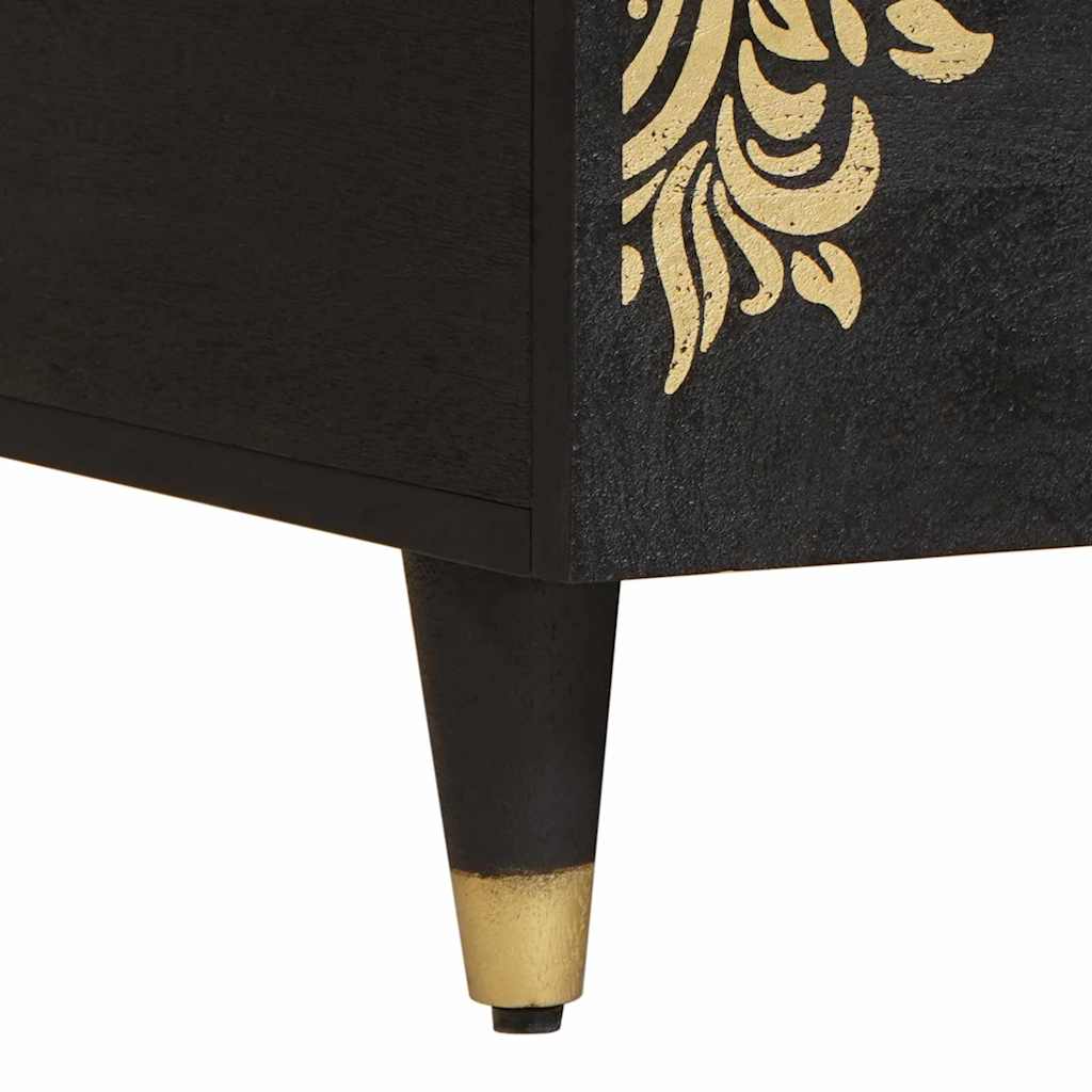 Tavolino da salotto con cassetto Nero 80 x 54 x 40 cm | homemem39