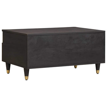 Tavolino da salotto con cassetto Nero 80 x 54 x 40 cm | homemem39