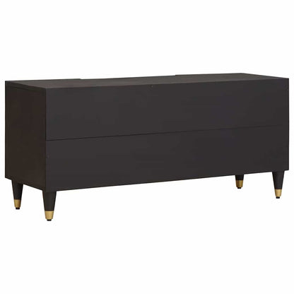 Mobile TV Nero 105 x 33 x 46 cm Legno di mango massello | homemem39