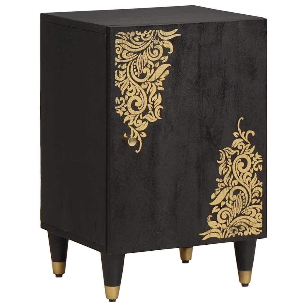 Mobile da Bagno Nero 38 x 33 x 58 cm Legno di mango massello | homemem39