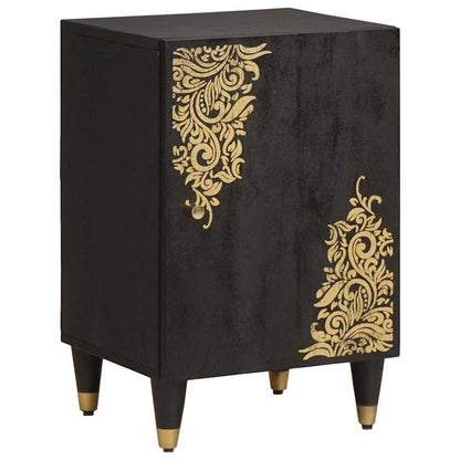 Mobile da Bagno Nero 38 x 33 x 58 cm Legno di mango massello | homemem39