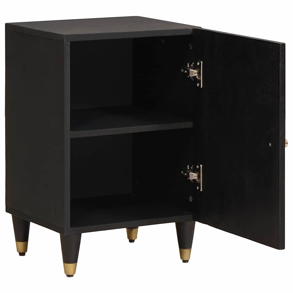 Mobile da Bagno Nero 38 x 33 x 58 cm Legno di mango massello | homemem39
