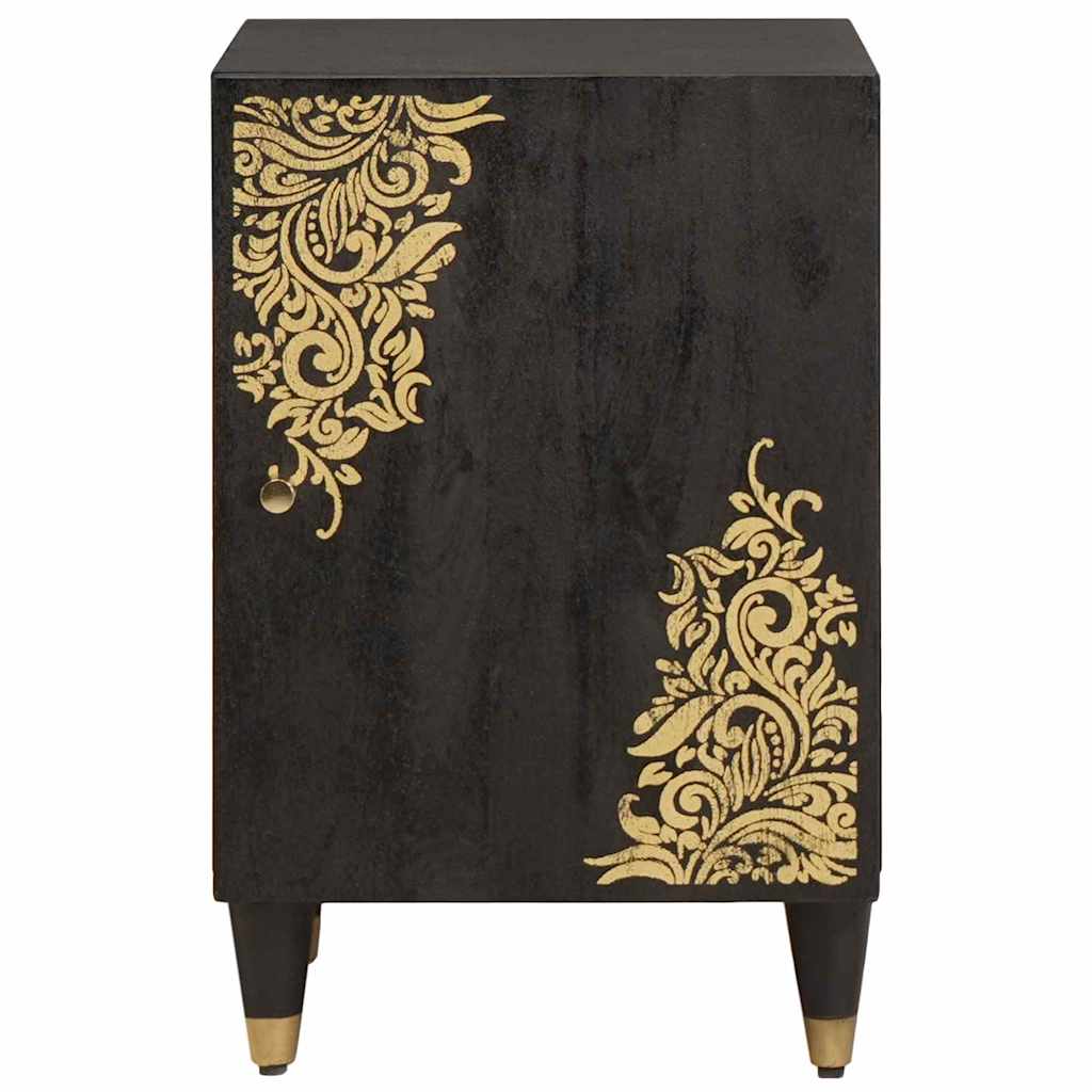 Mobile da Bagno Nero 38 x 33 x 58 cm Legno di mango massello | homemem39