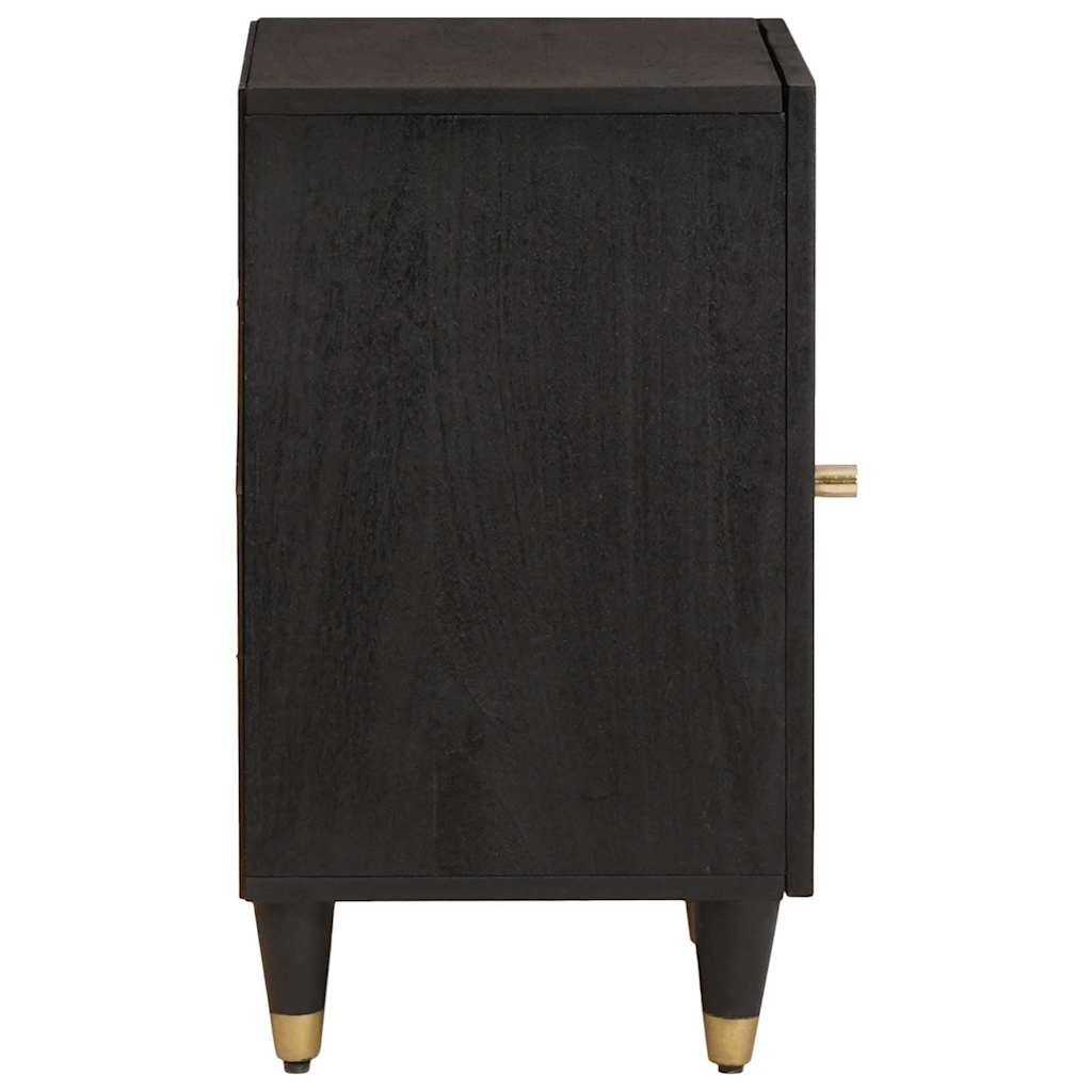Mobile da Bagno Nero 38 x 33 x 58 cm Legno di mango massello | homemem39