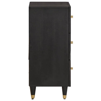 Credenza Nero 40 x 33 x 75 cm Legno di mango massello | homemem39