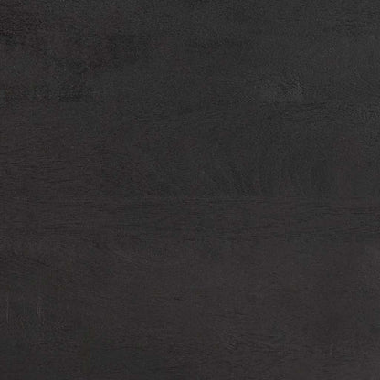Credenza con porta Nero 80 x 33 x 75 cm Legno di mango massello | homemem39