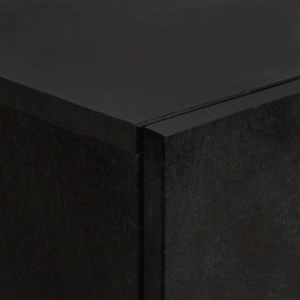 Credenza Nero 60 x 33 x 100 cm Legno di mango massello | homemem39