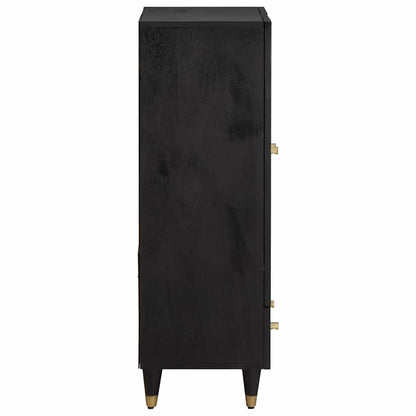 Credenza Nero 60 x 33 x 100 cm Legno di mango massello | homemem39