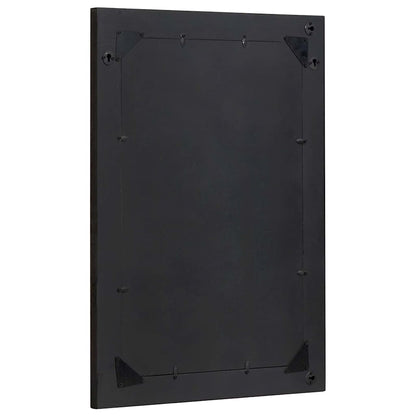 Specchio da bagno con specchio Nero e Argento 70 x 50 x 2,5 cm | homemem39