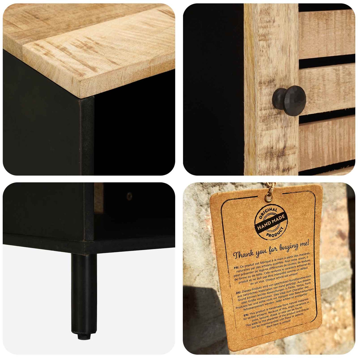 Tavolino da salotto Naturale 80 x 50 x 40 cm | homemem39