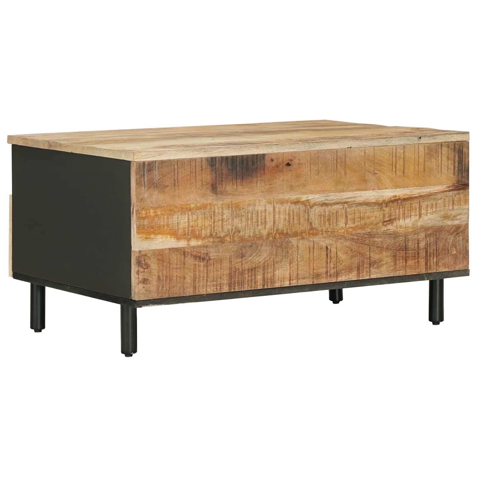 Tavolino da salotto Marrone e Nero 80 x 54 x 40 cm | homemem39