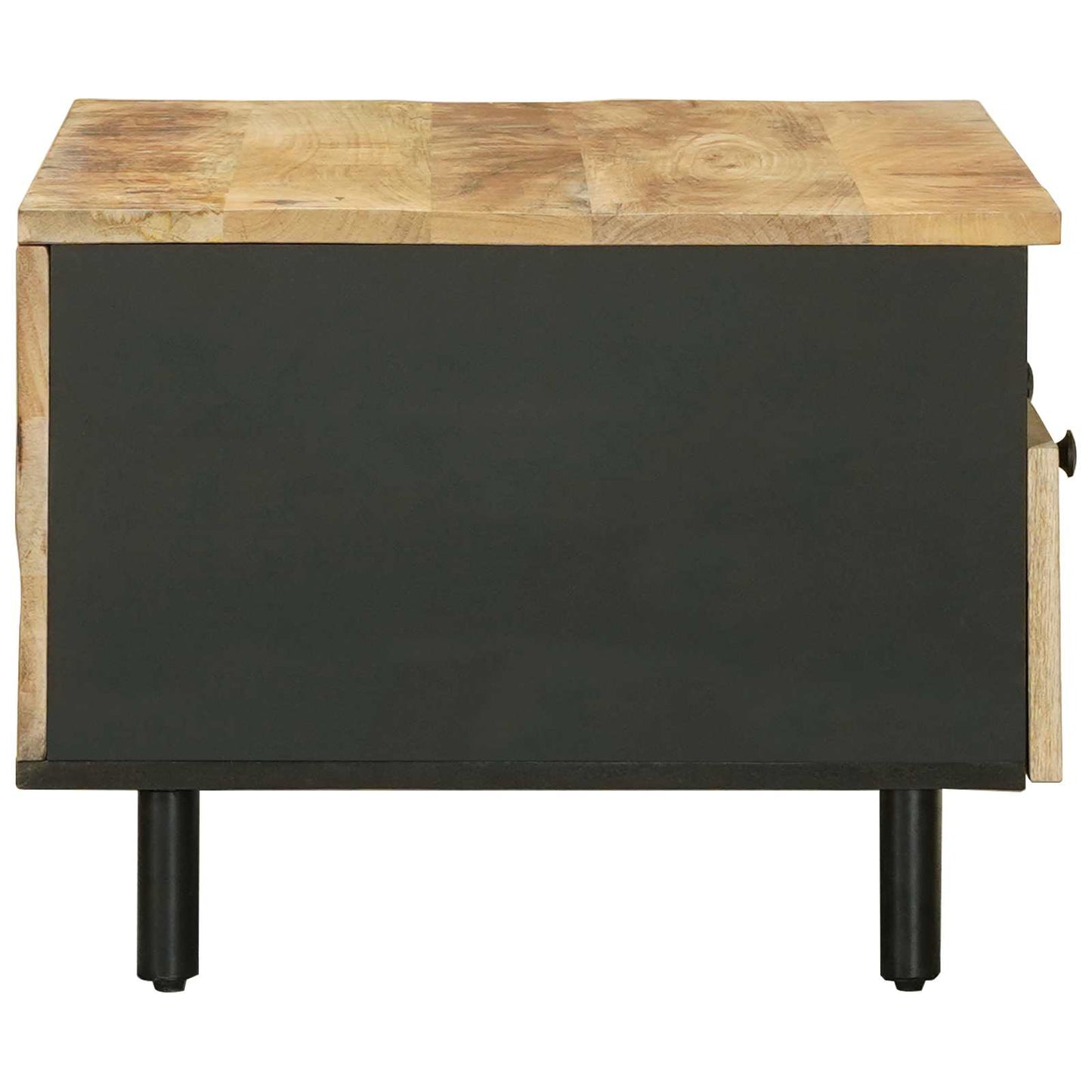 Tavolino da salotto Marrone e Nero 80 x 54 x 40 cm | homemem39