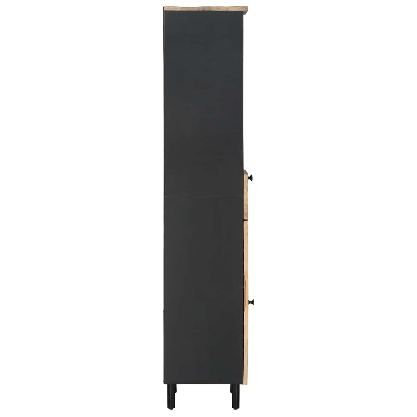 Mobile da Bagno con cassetto Marrone e Nero 38 x 33,5 x 160 cm | homemem39