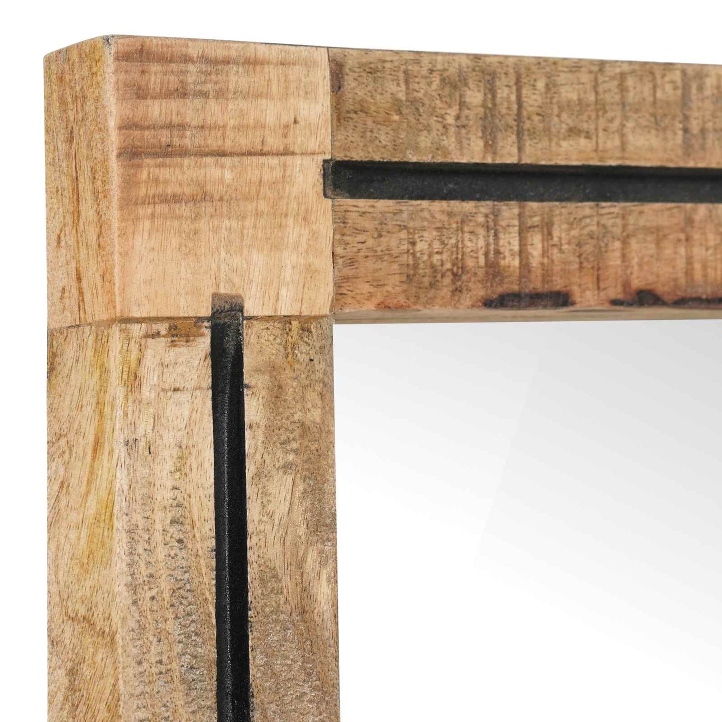 Specchio Montaggio a parete Marrone e Nero 70 x 50 x 3 cm Vetro | homemem39