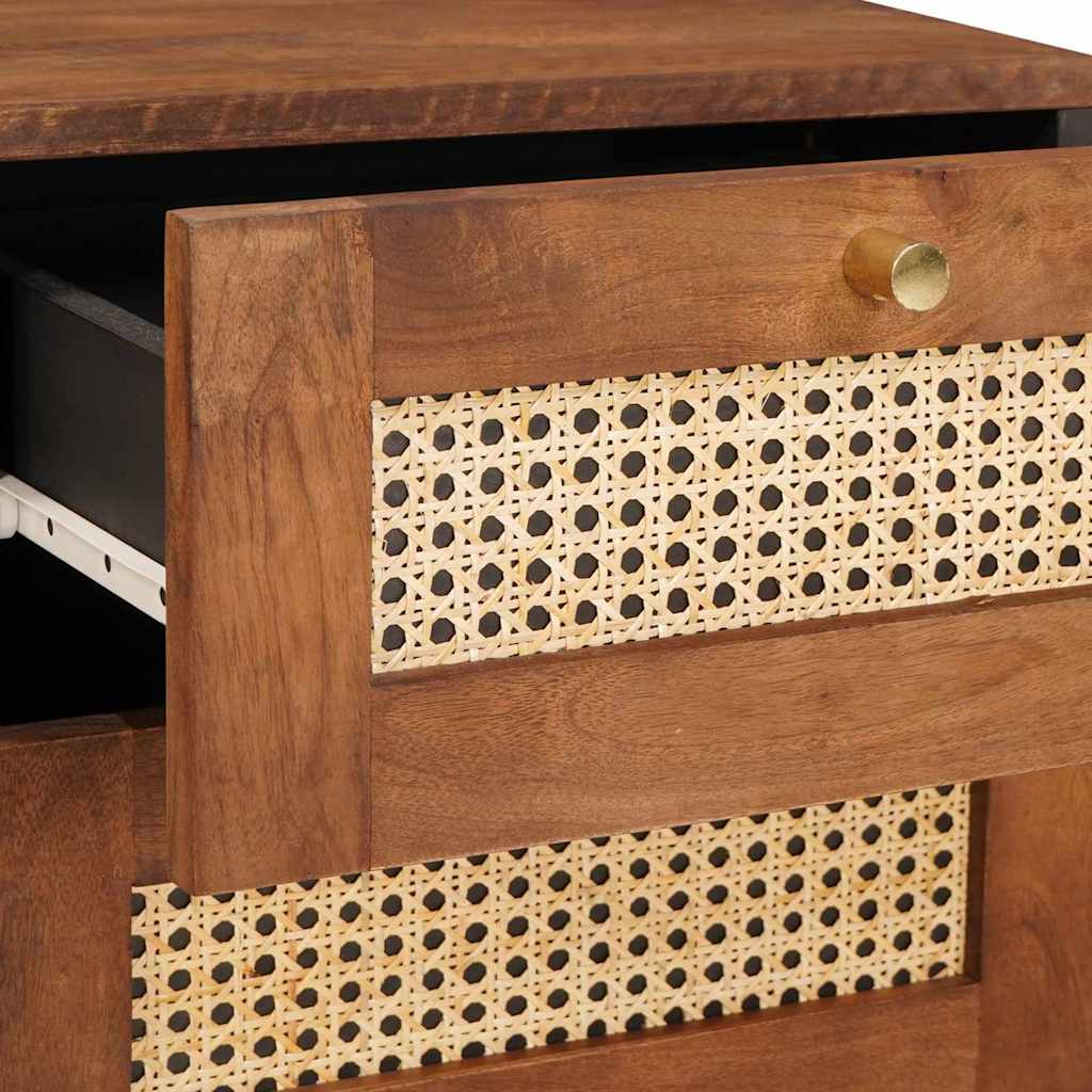 Armadio da Notte con cassetto 2 pcs Marrone 40 x 33,5 x 46 cm