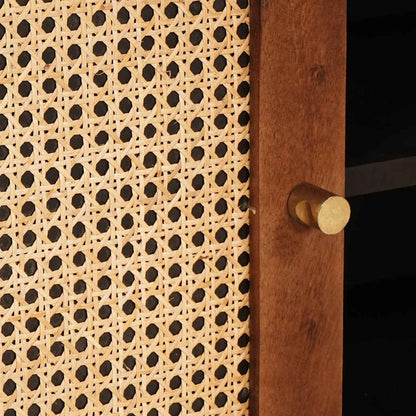 Mobile TV Marrone 105 x 33,5 x 46 cm Legno di mango massello | homemem39