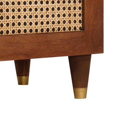 Mobile TV Marrone 105 x 33,5 x 46 cm Legno di mango massello