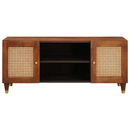 Mobile TV Marrone 105 x 33,5 x 46 cm Legno di mango massello | homemem39