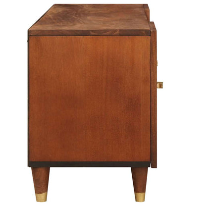 Mobile TV Marrone 105 x 33,5 x 46 cm Legno di mango massello | homemem39