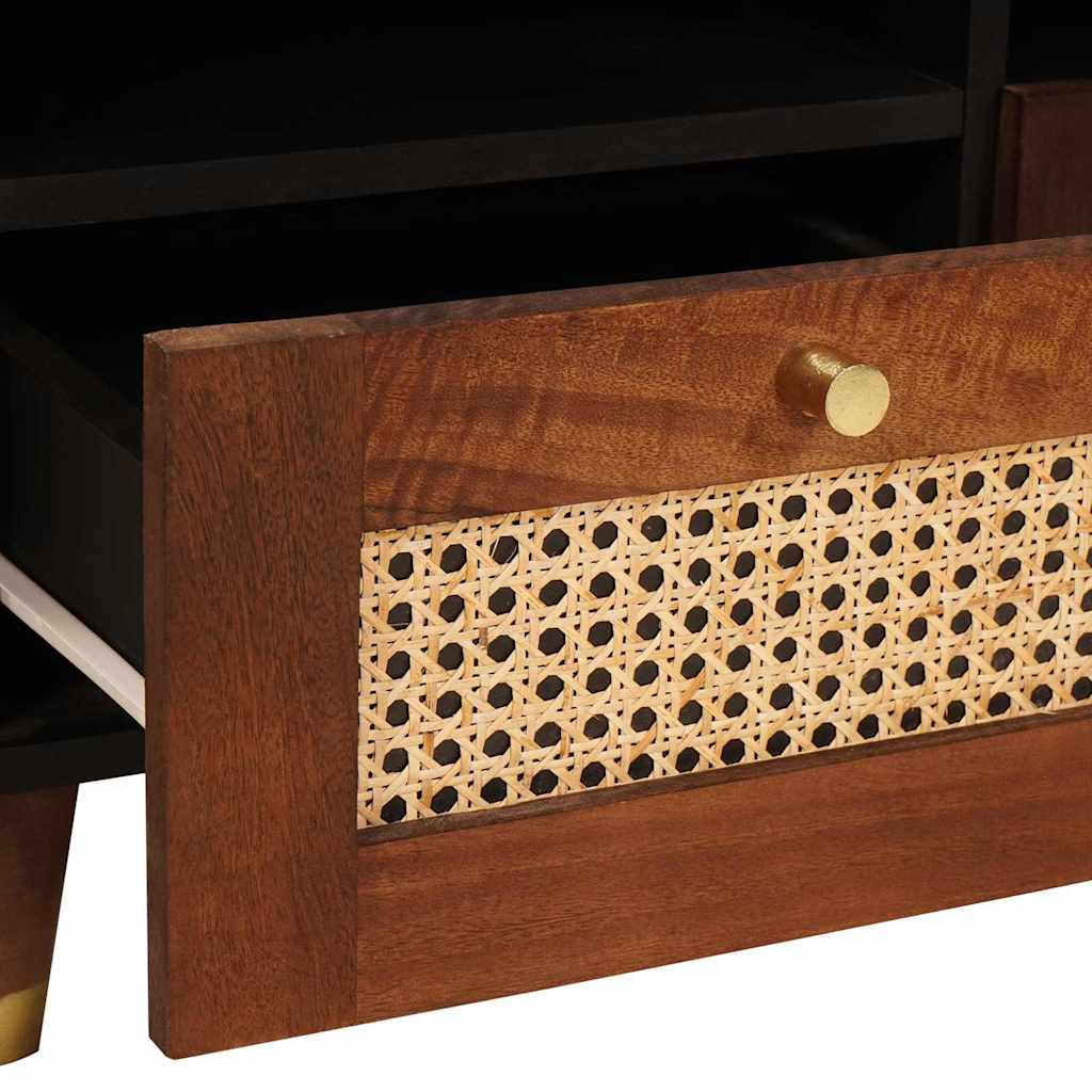Mobile TV Marrone 70 x 33,5 x 46 cm Legno di mango massello