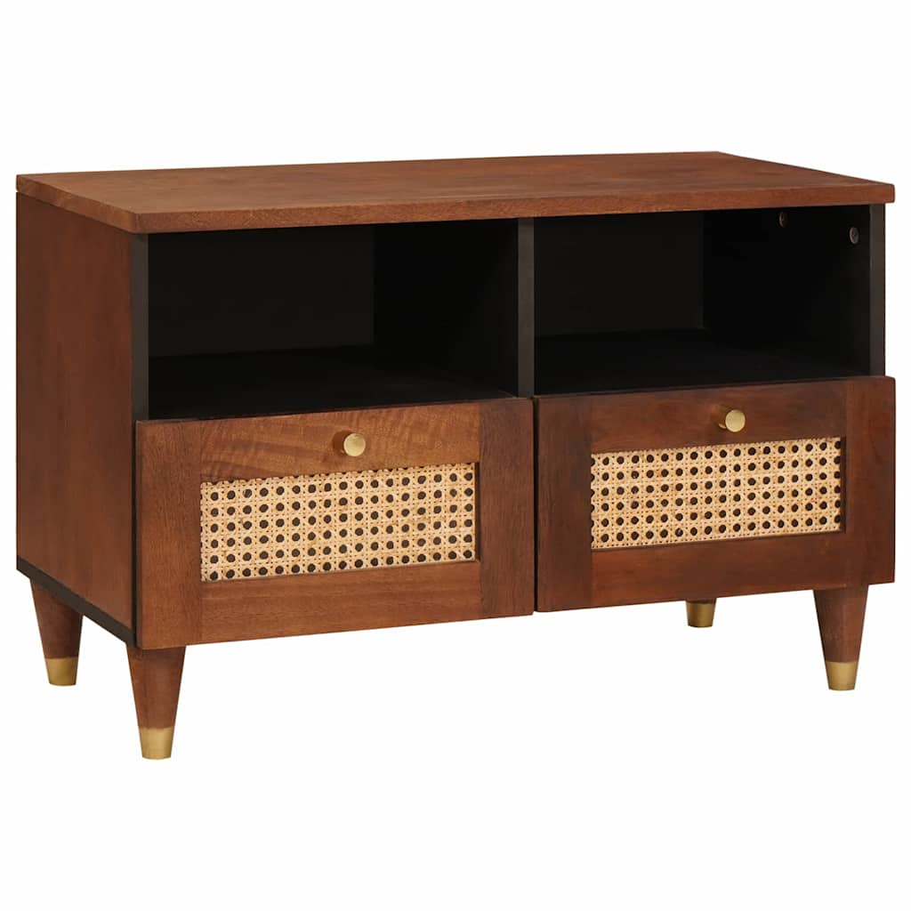 Mobile TV Marrone 70 x 33,5 x 46 cm Legno di mango massello | homemem39