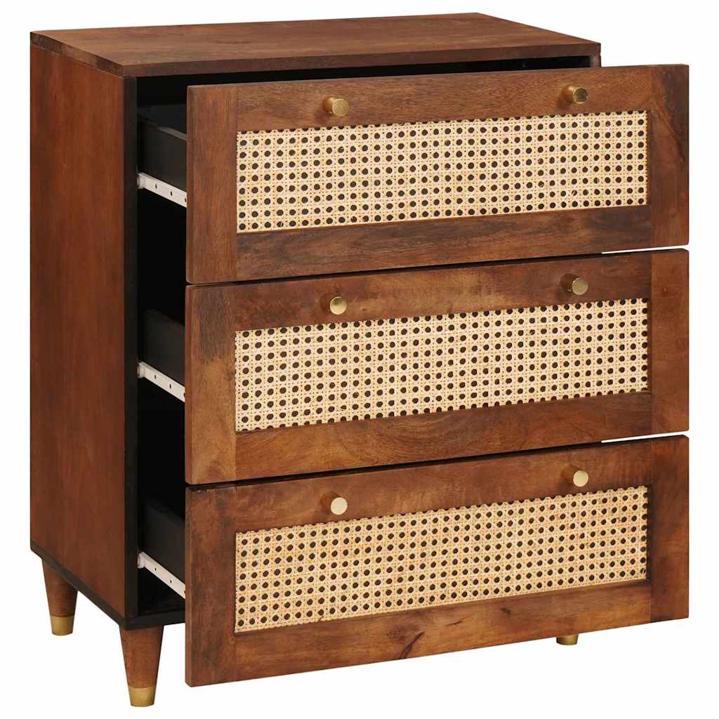 Credenza Marrone 60 x 33 x 75 cm Legno di mango massello