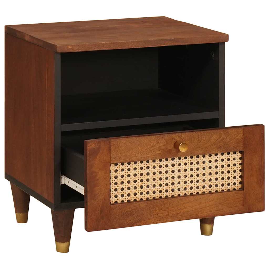 Armadio da Notte con cassetto Marrone 40 x 33 x 46 cm | homemem39