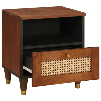 Armadio da Notte con cassetto Marrone 40 x 33 x 46 cm | homemem39