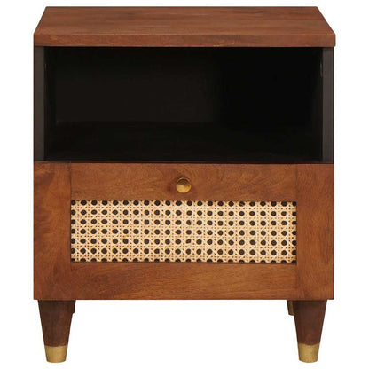 Armadio da Notte con cassetto Marrone 40 x 33 x 46 cm | homemem39