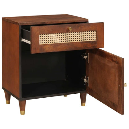 Comodini con cassetto 50 x 33 x 60 cm Legno di mango massello | homemem39
