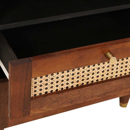 Comodini con cassetto 50 x 33 x 62 cm Legno di mango massello