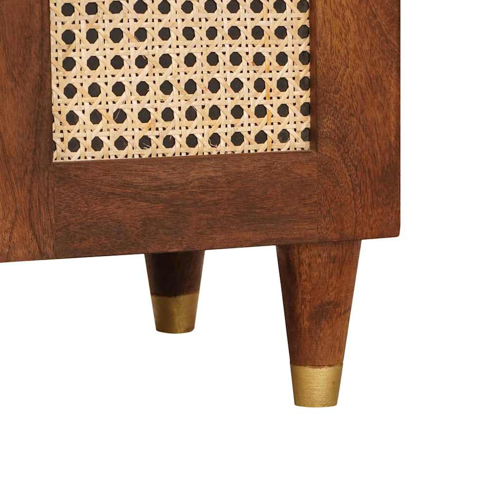 Comodini con cassetto 50 x 33 x 60 cm Legno di mango massello