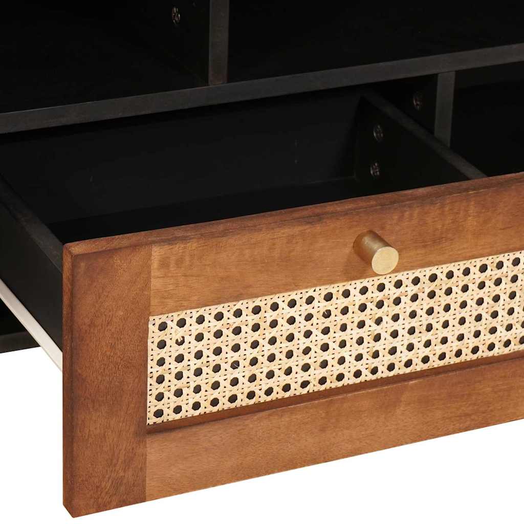 Mobile TV Marrone 100 x 33,5 x 46 cm Legno di mango massello