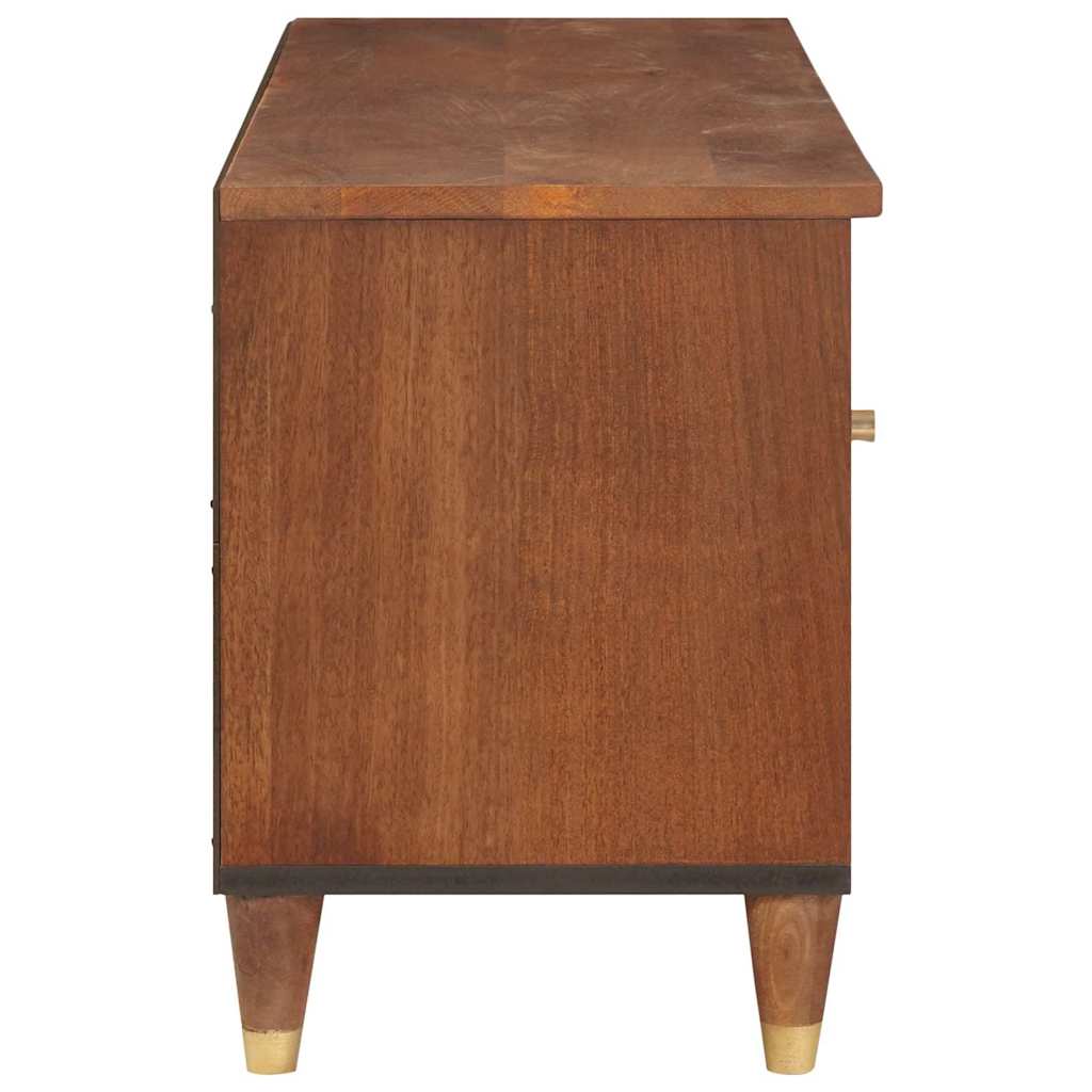 Mobile TV Marrone 100 x 33,5 x 46 cm Legno di mango massello | homemem39
