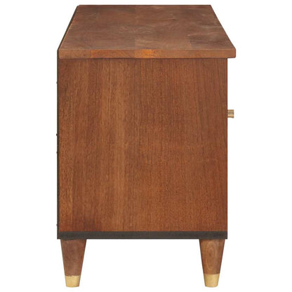 Mobile TV Marrone 100 x 33,5 x 46 cm Legno di mango massello | homemem39