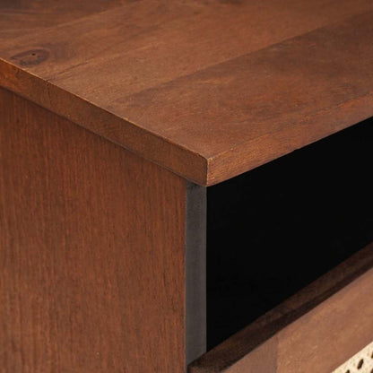 Mobile TV Marrone 80 x 33,5 x 46 cm Legno di mango massello