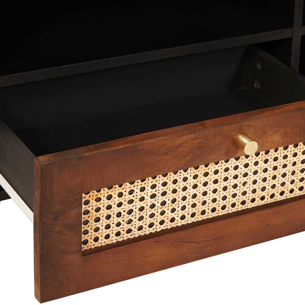 Mobile TV Marrone 80 x 33,5 x 46 cm Legno di mango massello