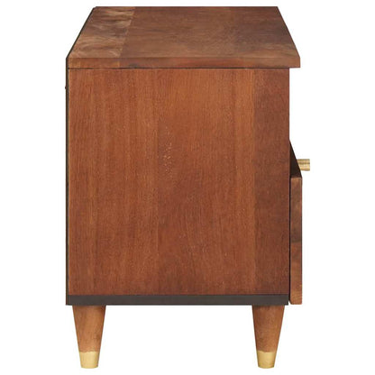 Mobile TV Marrone 80 x 33,5 x 46 cm Legno di mango massello