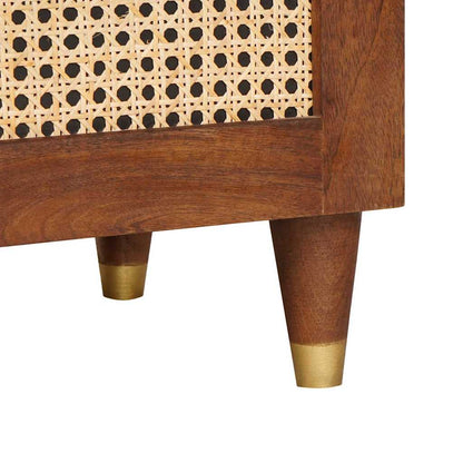 Mobile TV Marrone 100 x 33,5 x 46 cm Legno di mango massello