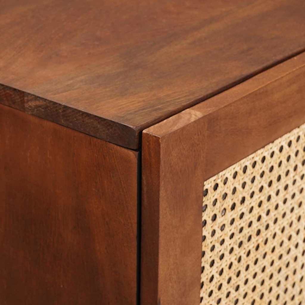 Mobile alto Marrone 40 x 33,5 x 110 cm Legno di mango massello