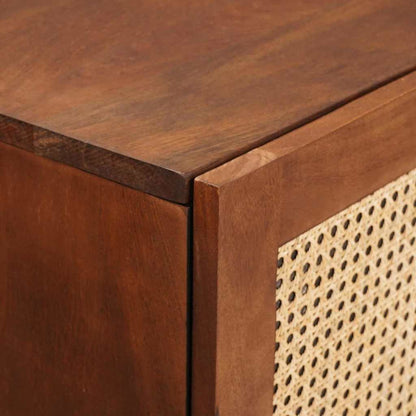 Mobile alto Marrone 40 x 33,5 x 110 cm Legno di mango massello