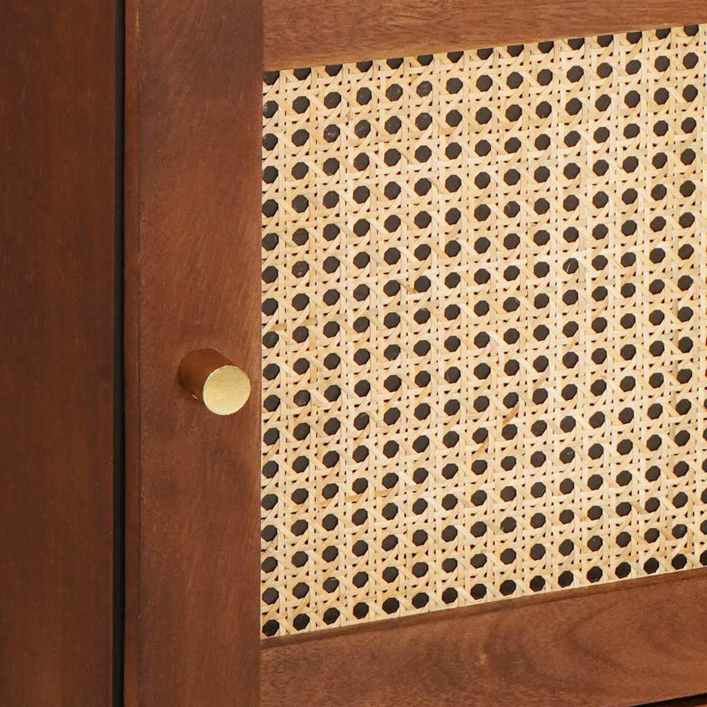 Mobile alto Marrone 40 x 33,5 x 110 cm Legno di mango massello