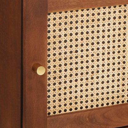 Mobile alto Marrone 40 x 33,5 x 110 cm Legno di mango massello