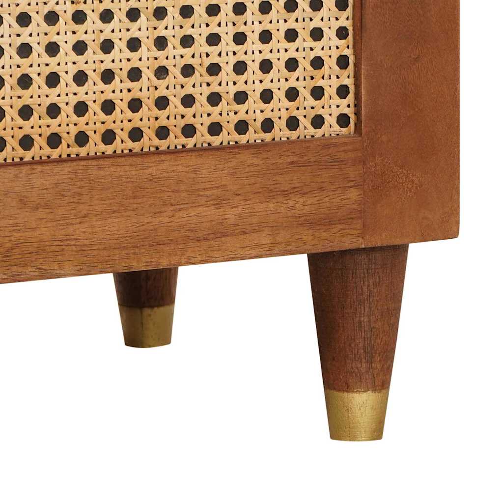 Mobile alto Marrone 40 x 33,5 x 110 cm Legno di mango massello