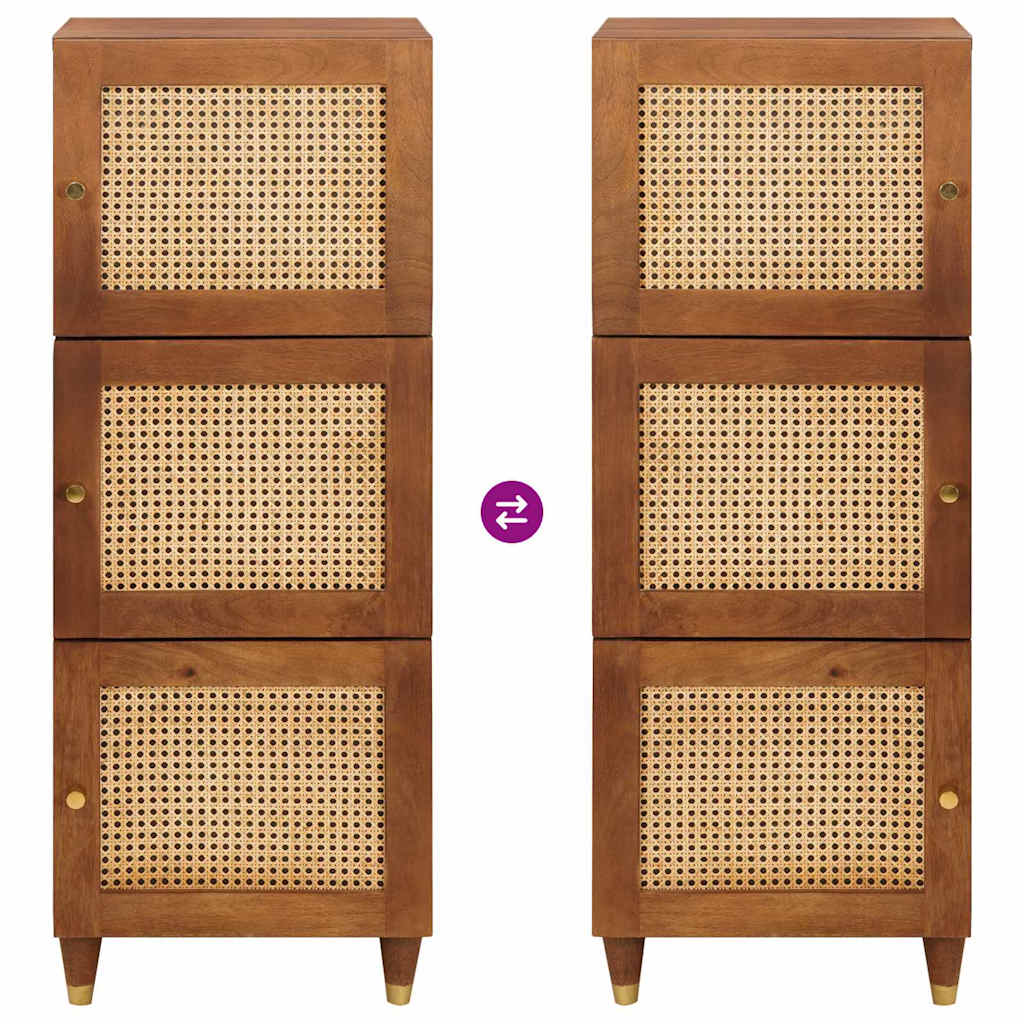 Mobile alto Marrone 40 x 33,5 x 110 cm Legno di mango massello