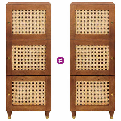 Mobile alto Marrone 40 x 33,5 x 110 cm Legno di mango massello