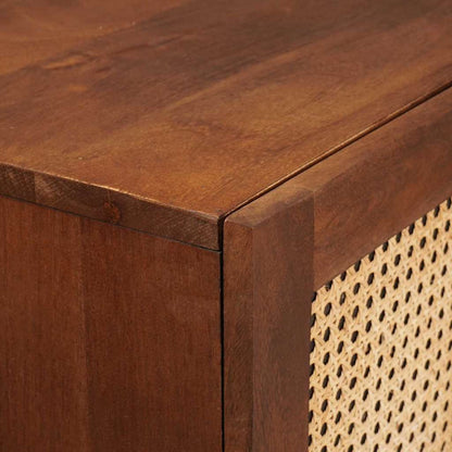 Mobile Alto Marrone 60 x 33,5 x 100 cm Legno di mango massello