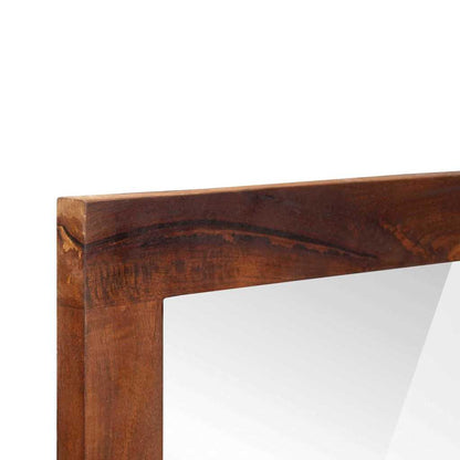 Specchio Rettangolare Marrone e Argento 50 x 2,5 x 70 cm